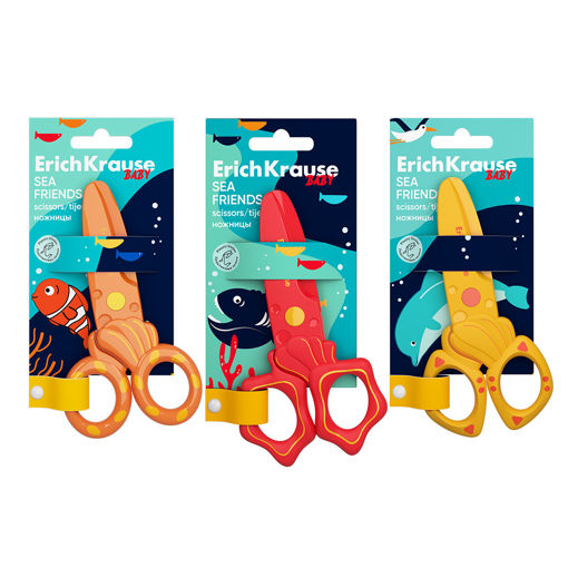 Picture of ERICHKRAUSE 12CM PLASTIC SCISSORS